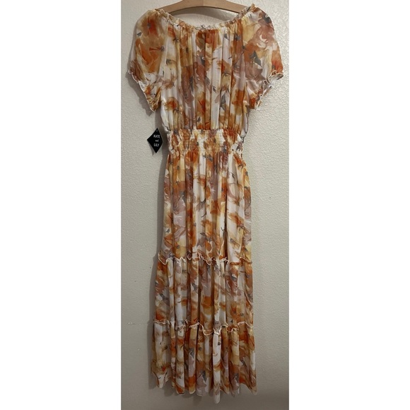 NWT Kate & Lily Boho Floral Off Shoulder Dress Smocked Waist • 8 - Picture 7 of 7